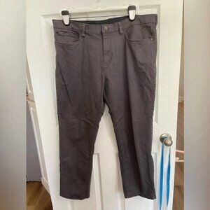English Laundry Straight Leg chino Pants Men's 40x30 Gray Stretch Zipper Pocket